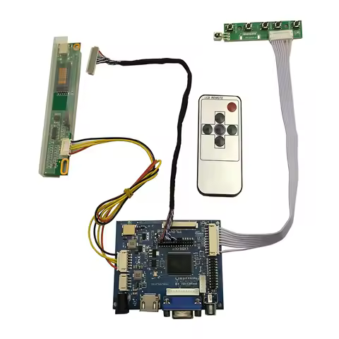 HDMI+VGA Control Board Monitor Kit for B154EW01 LP154WX4 N154I2 B154EW08 LCD LED screen Controller B