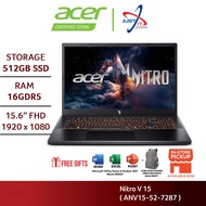 ACER NITRO V 15 ANV15-52-7287 15.6" GAMING LAPTOP ( C7-240H 16GD5 512SSD / RTX4050 6GD6 / 15.6" FHD 