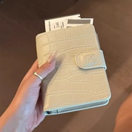 Korean Simple Multifunctional Passport Holder Leather Travel Document Card Holder Multi-card Slot Tr