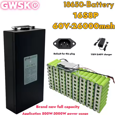 72V60V48V24V 20AH-40AH,original lithium battery 18650 detachable portable battery with charger, 100%