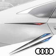 2pcs car stickers TPU car accessories para auto for audi a4 b6 b7 b9 a3 8l 8p 8v q3 a7 a4 b8 a6 c6 4