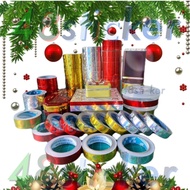 Hologram Sticker Fu Xun 818 (Silver) 832 (Gold) 833 (Red) Size 2.5cm X 12m