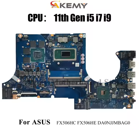 DA0NJJMBAG0 Laptop Motherboard For ASUS TUF Gaming FX706HC FX706HF FX506H FX706HE Mainboard With 11t