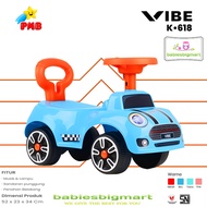 Mainan Anak Ride On Mobil Mobilan Tolocar K618 VIBE PMB Toys Iora K 618 Mini Cooper Musik
