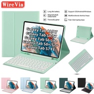 Magnetic Bluetooth Keyboard Case for Samsung Galaxy Tab A8 A7 S8 S7 FE Plus S6 Lite 10.4 with Pencil