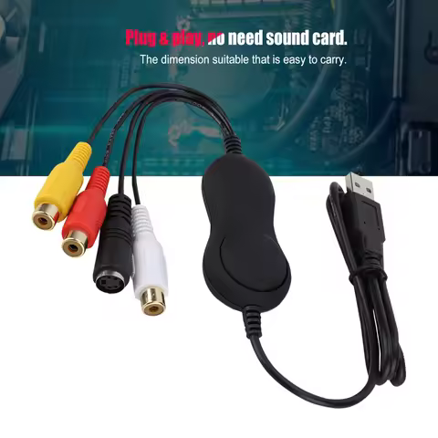 USB2.0 UVC Video Capture Card Analog Video Grabber HD Recorder For Windows/for Linux Video Acquisiti