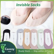 Invisible V shape Lady Low Cut Silk Socks Liner Heels Thin Low-cut Stocking Sarung Kaki Wanita