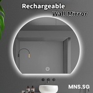 DAXINSI Rechargeable Intelligent Mirror Semicircular Mirror Special-shaped Mirror Cosmetic Mirror Ba