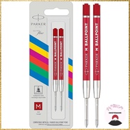 PARKER Parker Quinkflow Ballpoint Pen Refill Economy Red 2-Pack Red M Medium 0.7mm Oil-Based Ballpoi