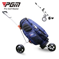 PGM QC001 Golf Trolley With Brake 3-4Wheels Ball Charter Car Push Pull Aluminium Alloy Portable And 