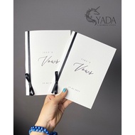 Vows book - Wedding promise card - Model 38