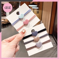 (1k) Set 100 Dây chun buộc tóc Hình Tim dễ thương QiQiShop