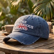 Pure Cotton Baseball Cap Unisex Adjustable Korean Style Iceland Embroidery Sun Hat