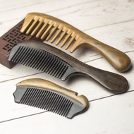 Premium In-Stock#Manufacturer Head Massager Comb Wooden Multi-style Portable Comb Natural Ebony Shap