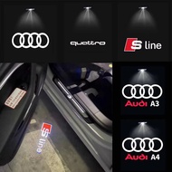 2Pcs Led Car Door Logo Light HD Laser Welcome Projector Lamps For Audi Q3 Q5 Q7 S3 S4 S5 S6 A4 A5 A6