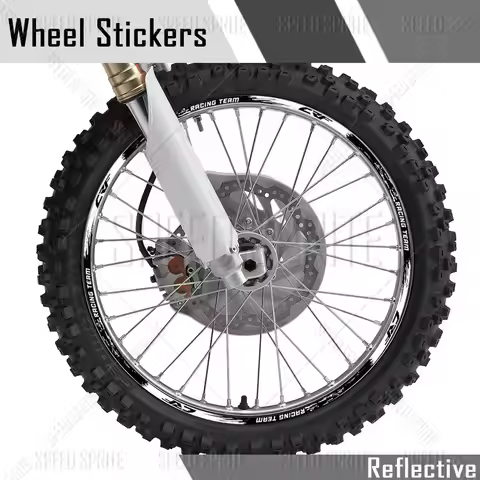 For Honda CRF 450 crf 250 l crf 300L 450x 450r 250r 250f 150l 230 Reflective Motorcycle Wheel Sticke
