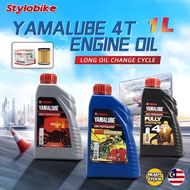 Yamalube Engine Oil 4T Sae Semi Synthetic Fully Synthetic 1L Liters 10W40 20W50 High Performance Oil Filter