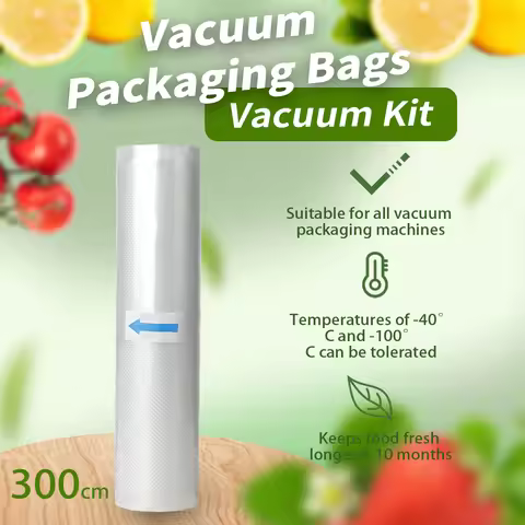 Single roll 3m food vacuum sealed bag roll, free of bisphenol A, seven layer co extruded diamond pat
