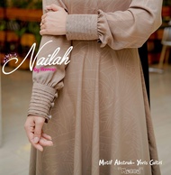 gamis hermosa Yoris caltri mocca/gamis hermosa/gamis murah/one Set + Rok Tunik Wanita (Zakiya Set ro