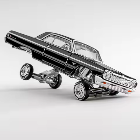 Pre-sale *97M 1:64 Impala West Coast Jumping Car Alloy Car Model - Shipment in March