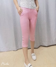 Pengsheng กางเกงขายาวผู้หญิงผ้ายืด ใส่ทำงานได้ กางเกงผ้าเกาหลีใส่สบายมากๆ  มี4ไซส์ 3XL 4XL 5XL 6XL 7