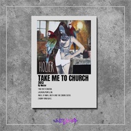 Wooden Cover Album Music Poster Take Me To Church by Hozier