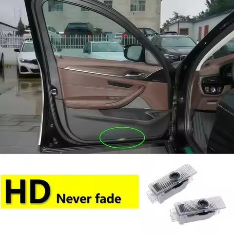 2X HD For BMW Serie 1 5 3 X5 X1 Accessories Led Car Door Projector Light E70 G05 E90 F30 F31 F11 F10