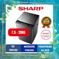 Sharp Full Auto Top Load Washing Machine 7.5kg / 8.5kg / 10.5kg / 20kg Mesin Basuh