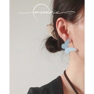 Moonrix Butterfly Earrings | Baby Blue Studs | Whimsical Statement Jewellery