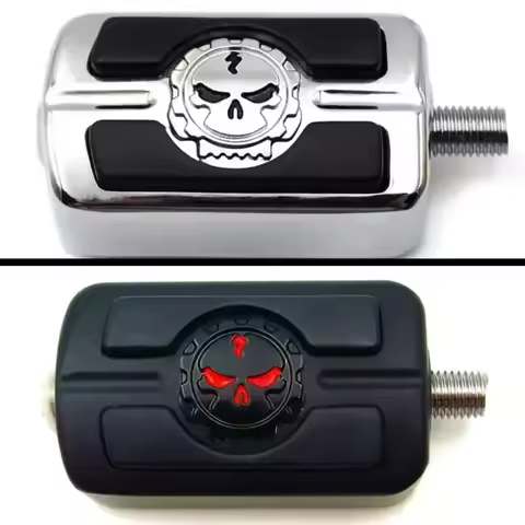 Motorcycle Willie Skull Shifter Foot Peg for Harley Davidson Electra Wide Super Low Glide Softail XL