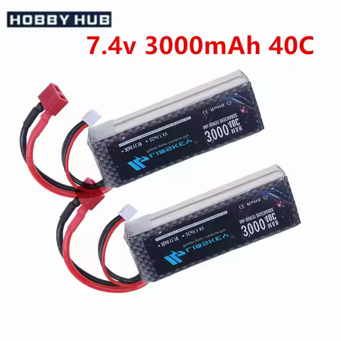 7.4V 3000mAh 40C Lipo battery for MJX H16 H16P H16E H16H H16DR H16SC H16BM RC High-Speed Racing Car