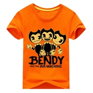 Bendy Short Sleeve T-Shirts Kids Short Sleeve T-Shirt Boys Girls Tops T-Shirt Baby T-Shirt for Kids 