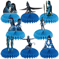 8Pcs Avatar 2 Birthday Party Supplies, Avatar 2 Theme Table Decorations, Birthday Avatar 2 Honeycomb