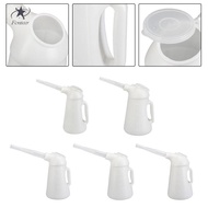 [Fenteer] Oil Jug with Spout Durable Oil Measuring Jug White Ergonomical Handle Leakageproof Oil Dis