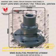 1INC TIRUS 6HL SHAFT JOIN MWS ASLI BAJA DAN SENYAWA SAMBUNGAN KONEKTOR AS MESIN KE KAPAL JOIN PLENDE