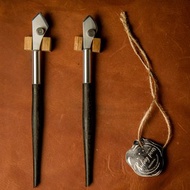 Hand made ruling pen for expressive calligraphy/Hard series/ Handle carved