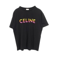 【二手】Celine CELINE短袖T卹，漸變Logo，2X10B671Q，純棉T卹，男士，二手 A