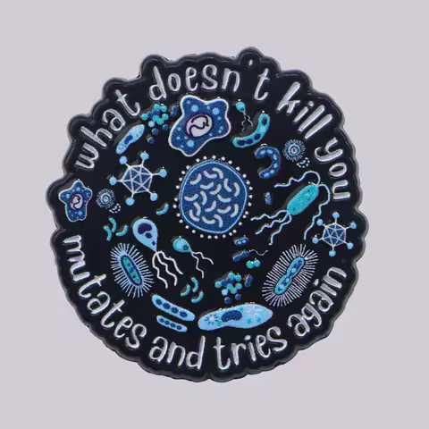 Bacteria Enamel Pin Doctor Nuse Brooch Pines Lapel Pins Badge on Backpack Clothing Accessories Medic