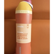 New Owala Thermos Cup Contrast Color Portable Outdoor Sports Bottle Portable Cup With Straw Dual Pur