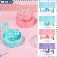NEXTSS Glasses Lenses Box Rotatable Travel Manually Glasses Lenses Container