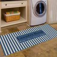 Rustic Wood Panels Laundry Room Bathroom Runner Rug Non Skid Washable Anti-skid Backing Rug Runner