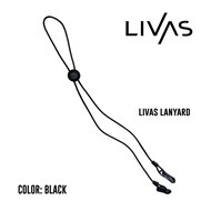 LIVAS สายคล้องแมส สายคล้องหน้ากาก สีดำ Mask Lanyard Black สไตล์มินิมอล สไตล์เกาหลี แฟชั่นเกาหลี