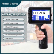 Phezer 28 Langges P15 12.7/25.4mm Handheld jet Printer QR Barcode Batch Number Marking Expiration Da