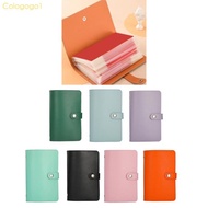 Cologogo1 Currency Album 50Pocket Clear Currency Sleeves Paper Money Storage Book Leather Money Hold