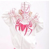 ♞Spiderman Street style Couple Zipper hoodie jacket spider loose Sweatshirts for woman