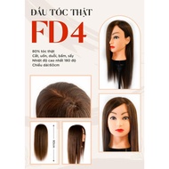 FD4 wig head 80 percent real hair