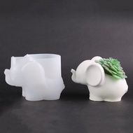 Cute Elephant Hedgehog Conch Geometric Modeling Concrete Cement Fleshy Flower Pot Silicone Mold Epoxy Resin Plaster Mould