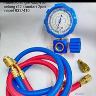 R32/R410 cooler filling package manifold & hose + R32 adapter without Freon