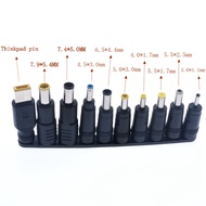 10 pcs Adapter Konverter Charger Laptop Universal Jack  Laptop DC Power Supply Adapter Connector Plu