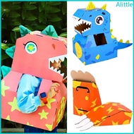 Alia 3D Cardboard Dinosaur Assembly Toy Set Interactive 3D Paper Dinosaur Case Set